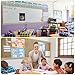 Outus 68.9 ft Magnetic Bulletin Board Border Magnetic Whiteboard Border for Classroom Roll Strips Chalkboard Wall Refrigerator Whiteboards Decor(Burlap)