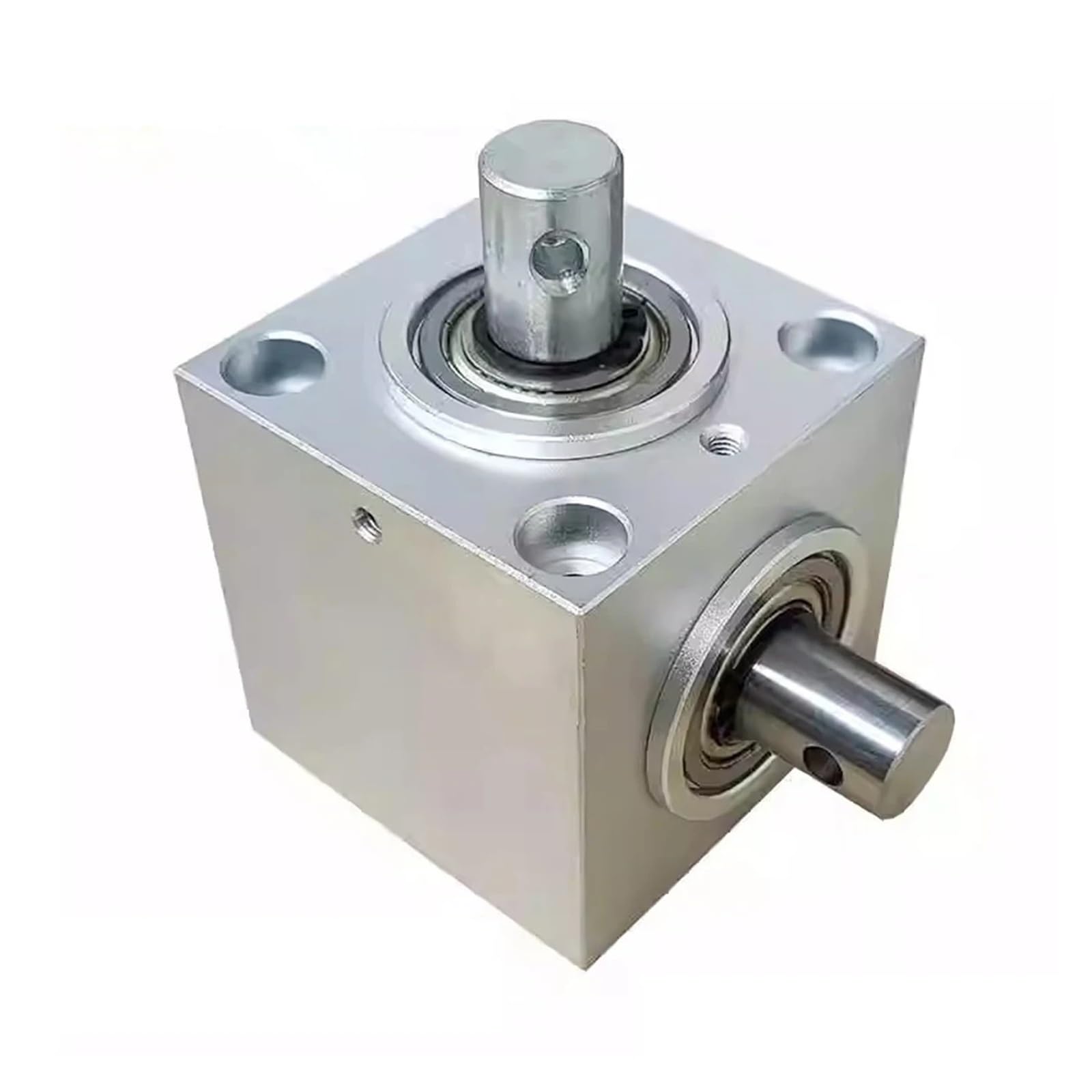Vertikale Art rechtwinkliges Lenkgetriebe 1,5 M 20T 90 Grad Kommutator 15MM Durchmesser Doppelwelle 2000RPM 12Nm
