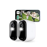 Arlo Essential 2K Telecamera WiFi Esterno Senza Fili, Telecamera WiFi Interno