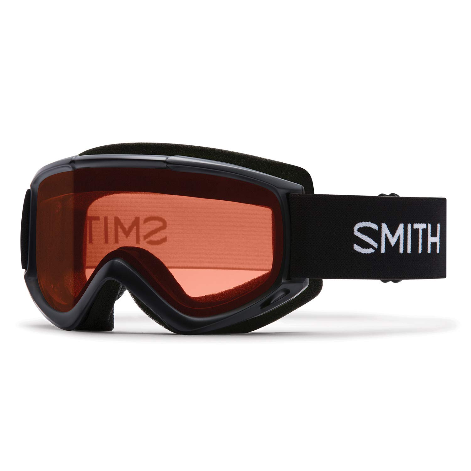 Masque De Ski Smith Cascade Classic - Vision Double écran Cylindrique - Taille Medium - Compatible Casque - Noir