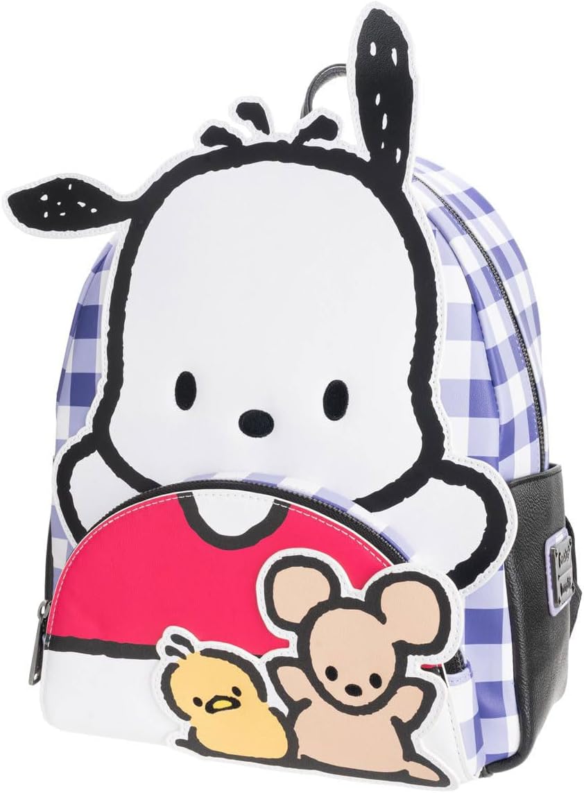 Loungefly SANRIO Pochacco Cosplay Plaid Mini-Backpack - Entertainment Earth Exclusive