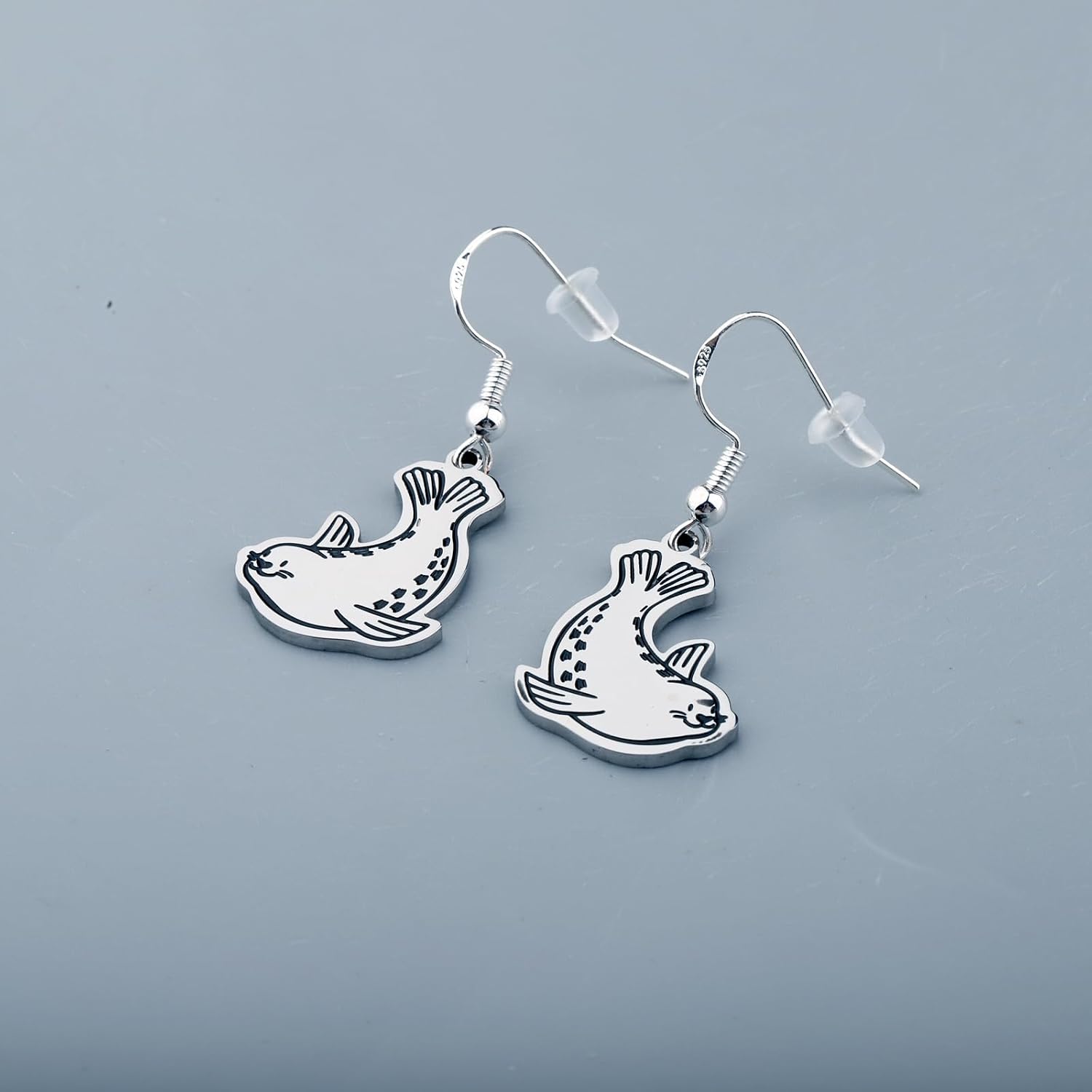 OKEYCH Ringed Seal Lover Gift Ringed Seal Stud Earrings Who Loves Ringed Seal Jewelry Sea Lion Fan Gift