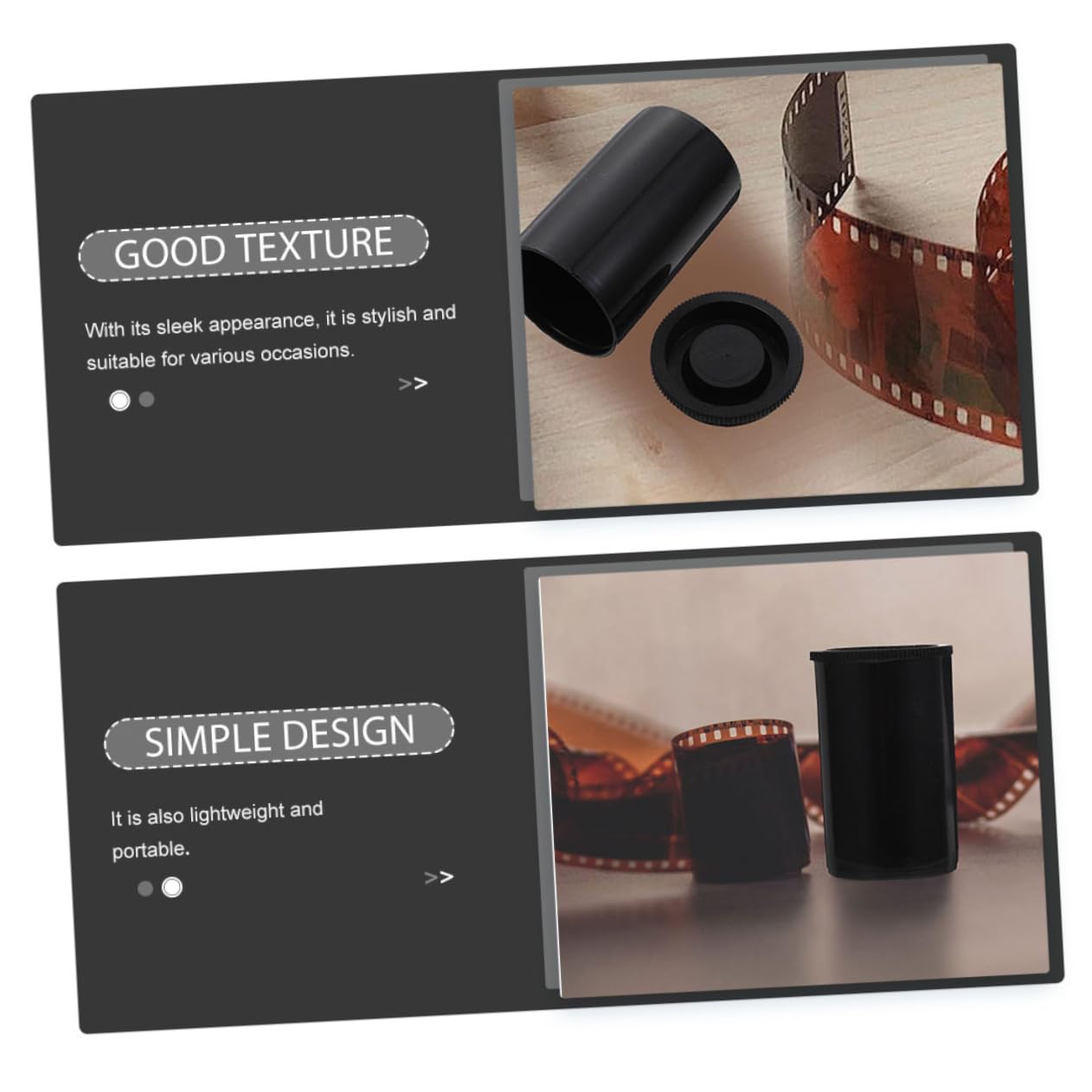 DOITOOL 50pièces Étuis De Rangement pour Pellicules Photographiques Boîtes De Rangement pour Pellicules pour Appareil Photo
