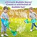 Weed Wacker Bubble Machine for Kids - Electronic Weed Eater Toy with Bubble Solution Included, Grass Trimmer Toy with Lights & Sounds, Outdoor Bubble Toy Gifts for Toddlers 3 4 5