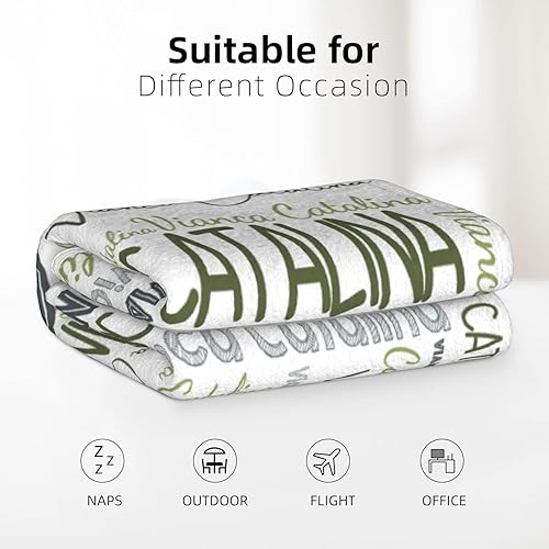 Miniatura 143 de Dr.TOUGH Mantas personalizadas para niños y adultos, manta personalizada con nombre para niños, manta con monograma con nombres personalizados