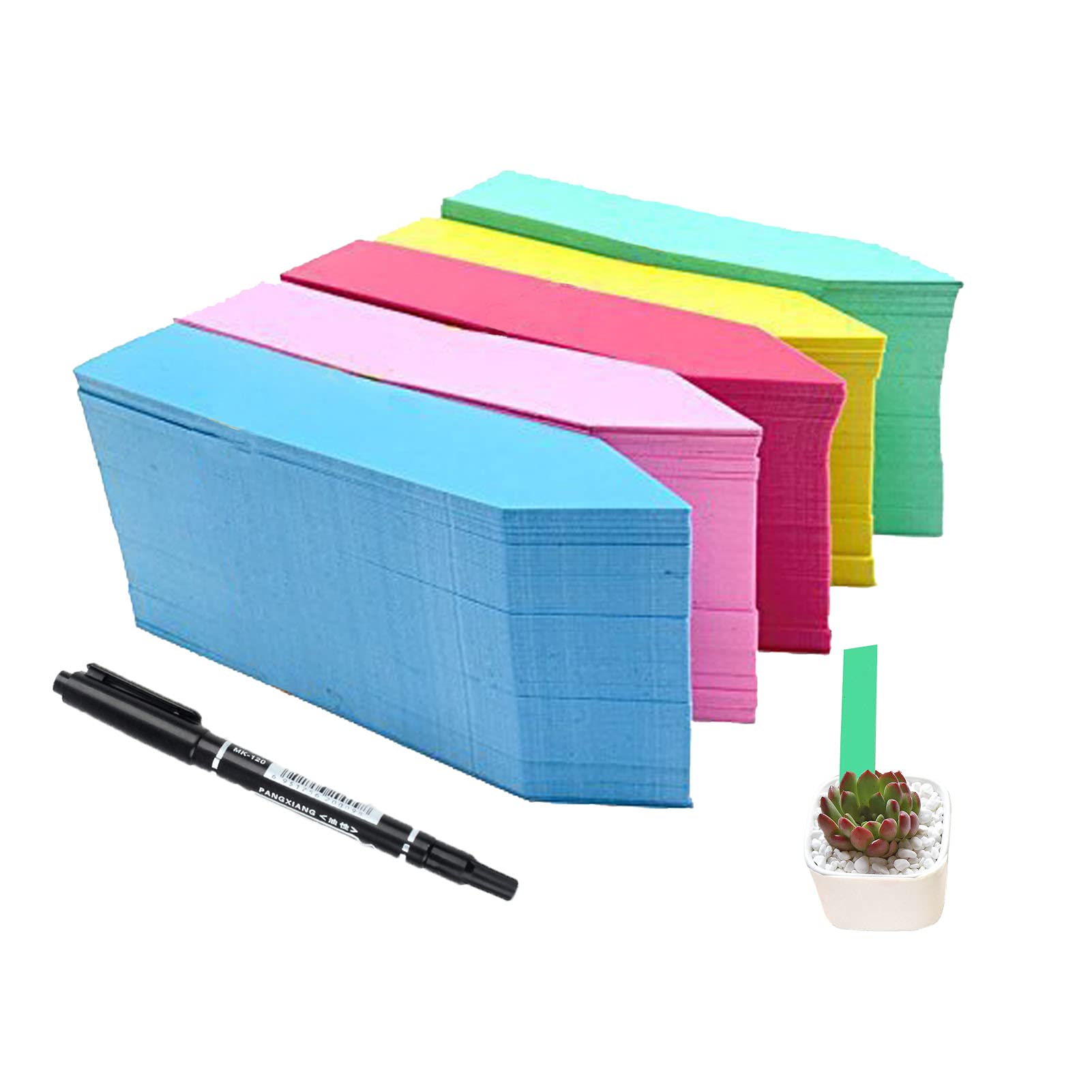 Lote De 100 étiquettes En Plastique Pour Plantes, étiquettes De Type T Impermeables Reutilisables Pour Pepiniere Pour Jartin De Fleurs Legumes Herbes Blanc Ormromra Wmj 0135