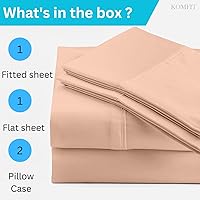 Vista 46 de Juego de sábanas de 800 hilos – Juego de sábanas universal de AFT 100% algodón egipto para colchones de hasta 8 pulgadas de profundidad, barco