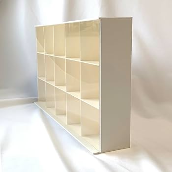 【美品】コレクションケース　白 未来商会 コレクションケース ハイタイプ 幅60cm 薄型 ガラス
