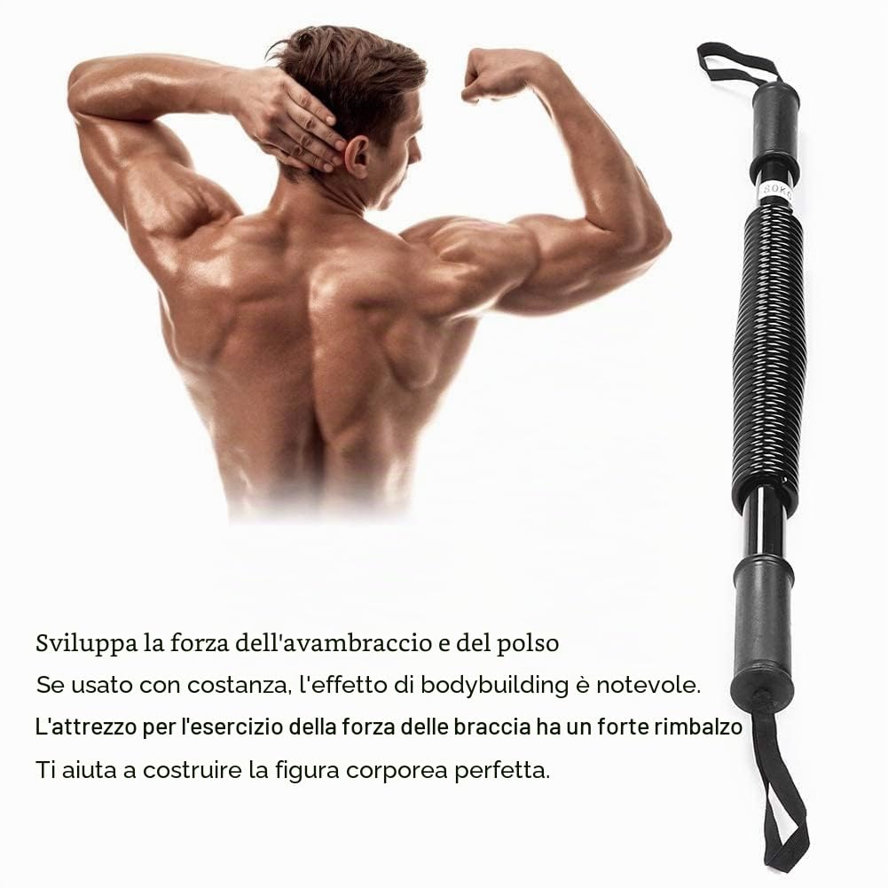 Alomejor Power Twister Arm Attrezzo Ginnico per Fitness della Spalla per Muscoli del Petto e delle Spalle Ricambio
