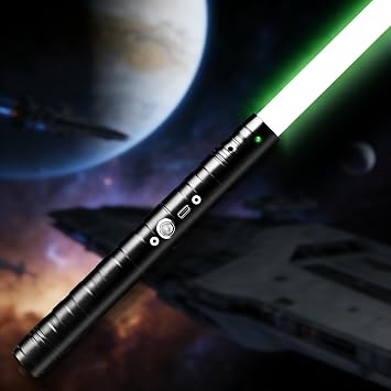 Lightsaber 15 RGB Colors 4 Modes, 30.3" Max Long Rechargeable Lightsaber with FX Sound for Kids, Ideal Gift for Teen Boys, Halloween, Christmas, Birthday & Galaxy Duel