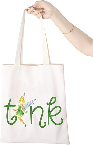 Miniatura 5 de WCGXKO TinkerBell Regalo de Peter Pan Regalo de Mickey Regalo Vacaciones Tink Bolsa de maquillaje Bolsa de maquillaje, Bolso Tinker Bell, Cremallera