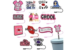 12PCS Mean Girls Tumbler Straw Protectors