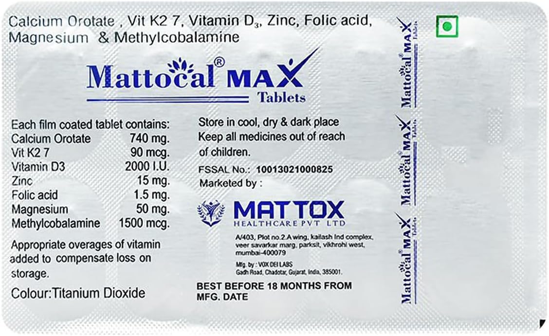 Mattocal Max - Strip of 10 Tablet