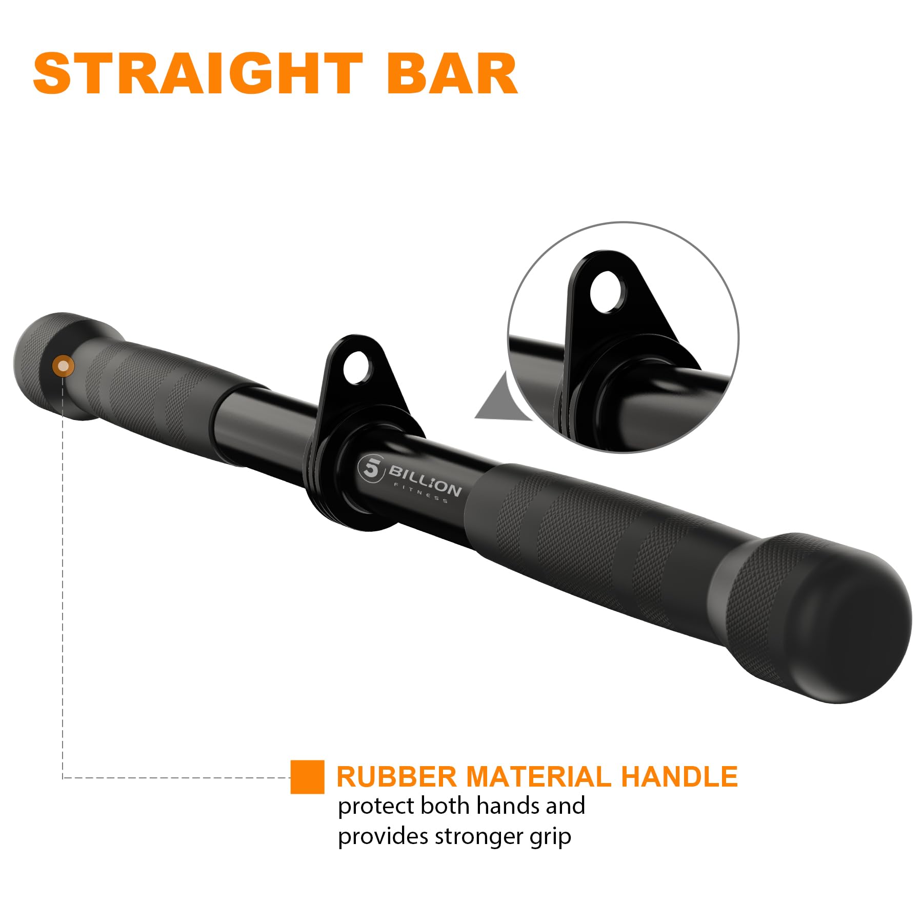 Premere Il Cavo per Tricipiti, Accessori per Il Peso, Impugnatura a con Rotazione, Tricipiti, Set Fitness, in Acciaio Massiccio