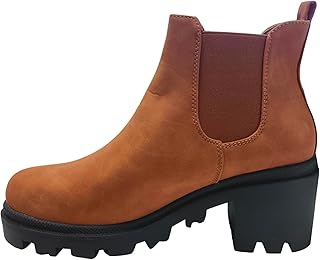 Ktrshan Europe And The United States And The United States Foreign Trade For Thick With Round Head Boots After The Strap Classic Models And Ankle Boots Short Boots Suede Boots for Women