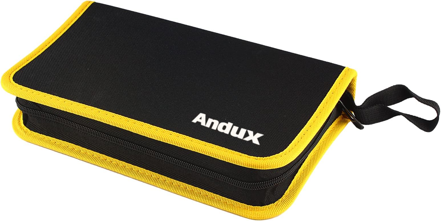 Andux Tool Kits Organize Storage Pouch Tool Case with Zipper WJSNB-02 (Yellow,S)
