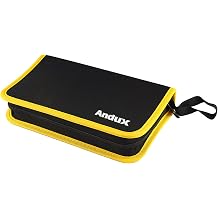 Andux Portable Tool Bag Tool Kits Organizer Storage Pouch Tool Case with Zipper WJSNB-02 Green edge,S