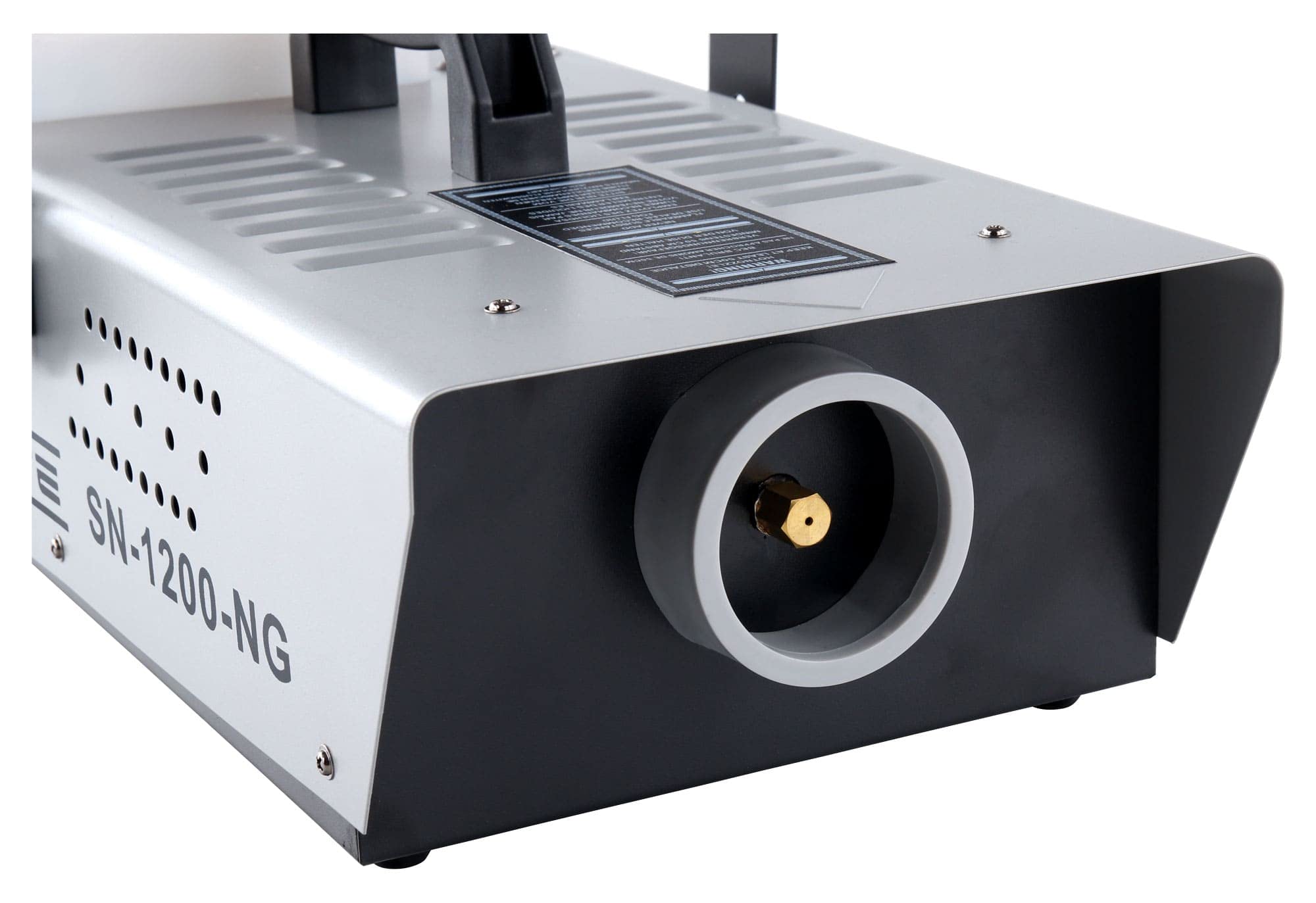 Showlite SN-1200 Nebelmaschine (1200W, 500m³ Nebelausstoß/min, 7 Min. Aufwärmzeit) inkl. Funk Fernbedienung & Cameo Cleaning Fluid Reinigungsfluid 250ml