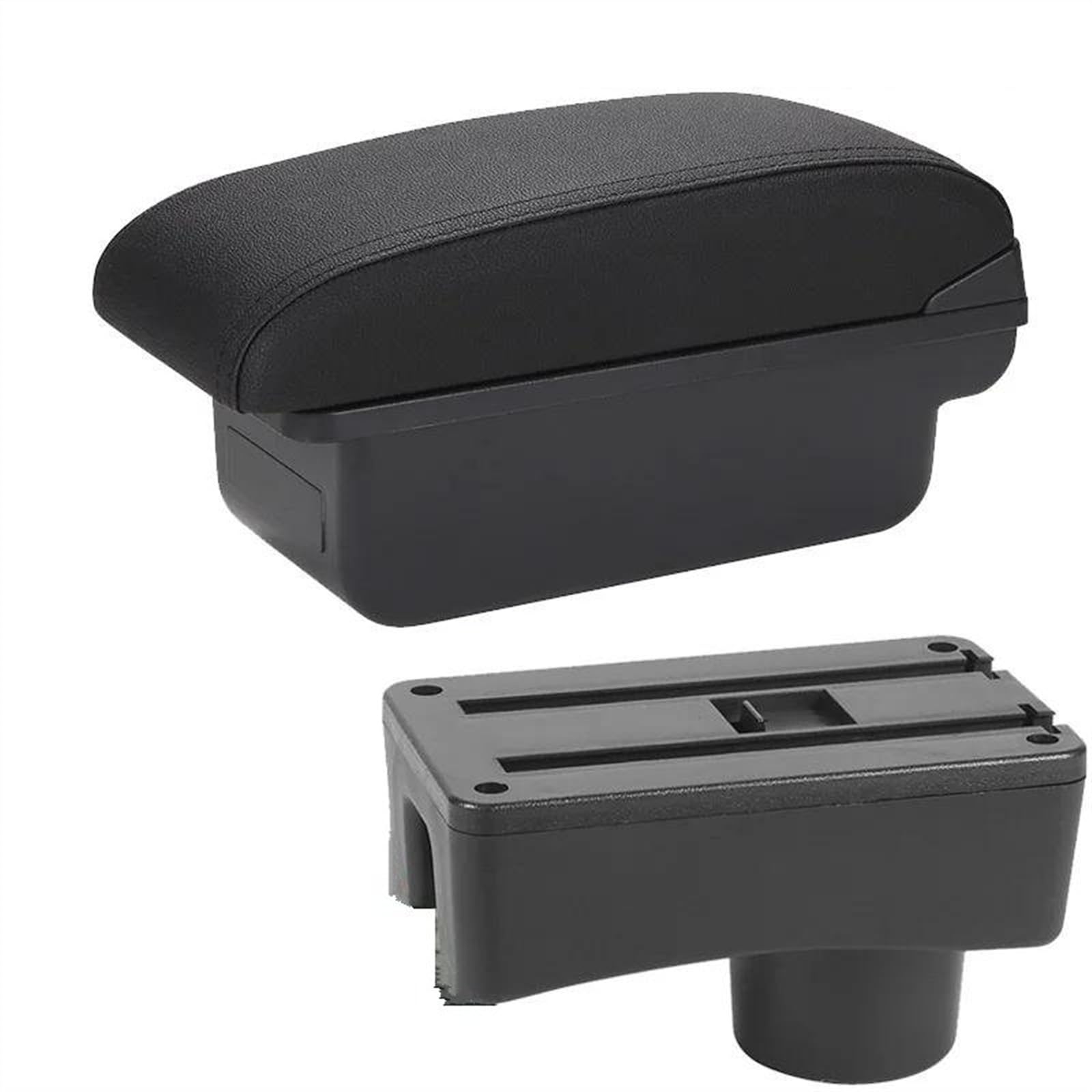 NOHEEU Center Console Armrest Storage Box Car Interior Parts Modification Accessories For Accent For Tagaz(C2 Black line NO USB)