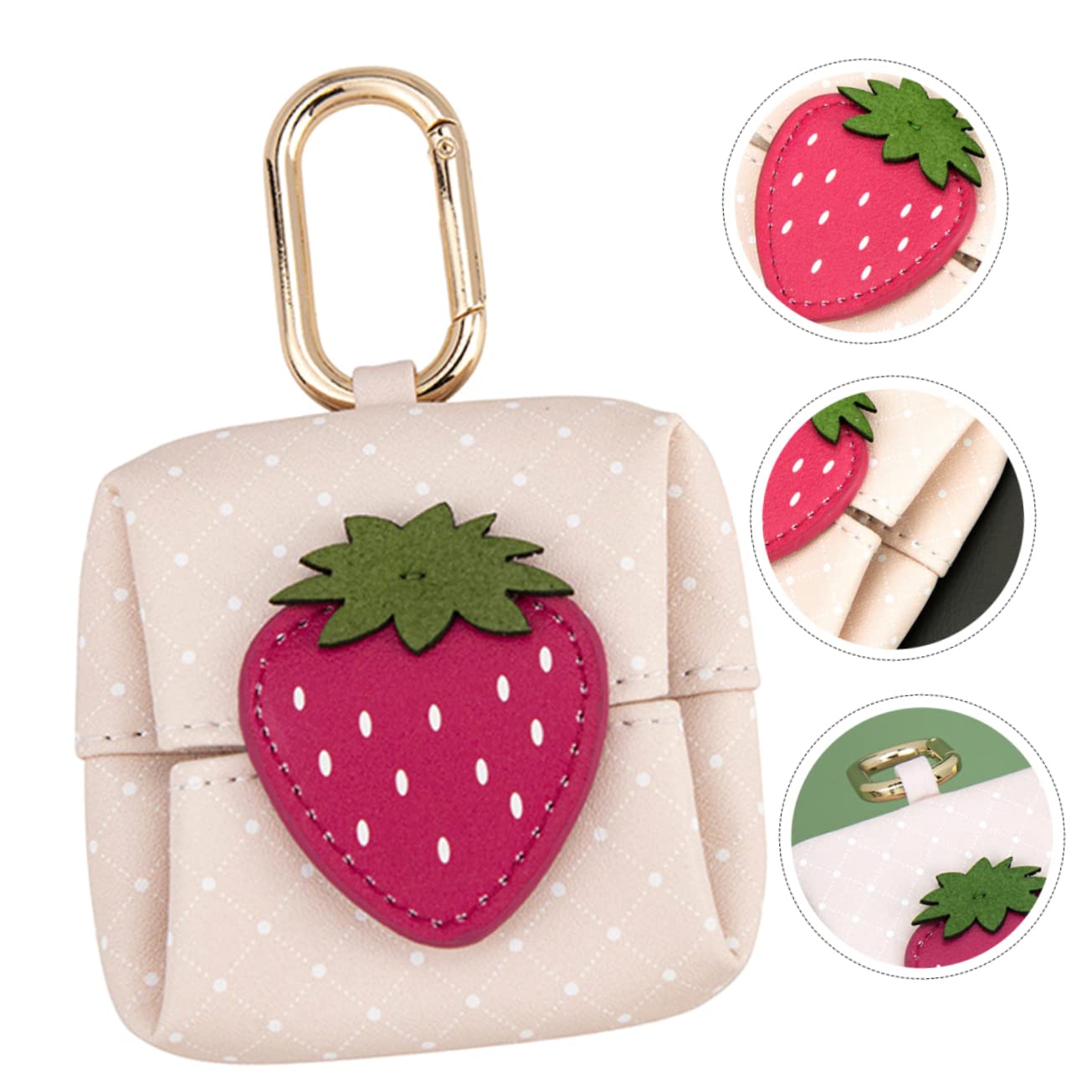 Housoutil 4 Pz mini custodia porta auricolari valigie per bambini bacheca portaoggetti stand cuffie tappi per le orecchie auricolari wireless portamonete per ragazze custodia per auricolari