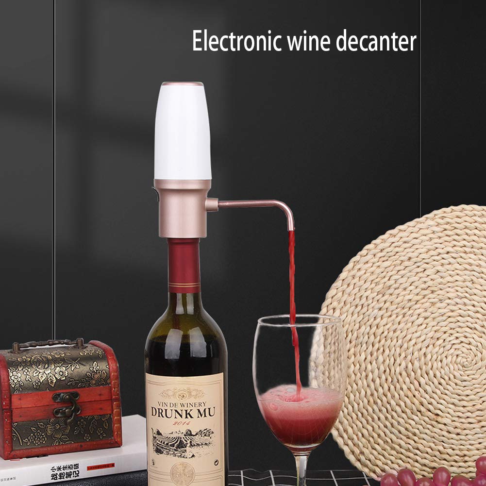 Décanteur électrique pour vin rouge, distributeur de vin à filtre automatique multi-intelligent – Bec verseur d'aération et bec verseur – Conservateur de vin (noir Décanteur électrique pour vin rouge, distributeur de vin à filtre automatique multi-intelligent – Bec verseur d'aération et bec verseur – Conservateur de vin (noir
