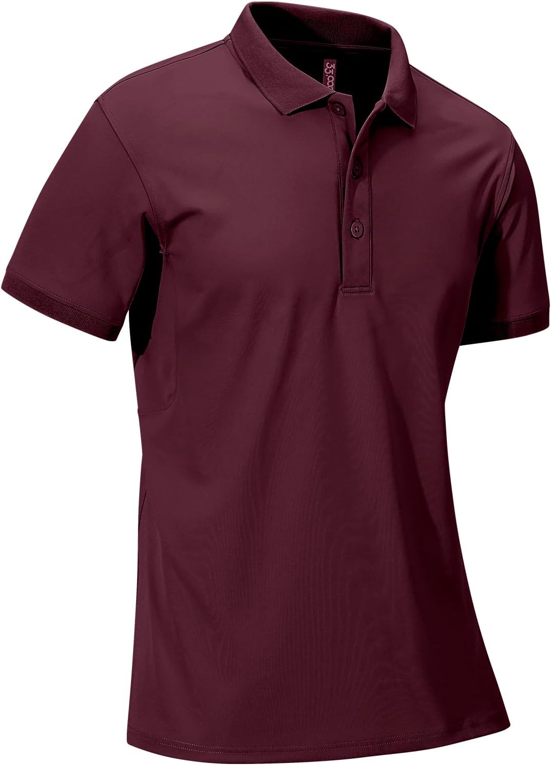 33,000ft Men's Golf Polo Shirts Short Sleeve Dry Fit Casual Workout Sports Athletic Tennis Performance Collared T-Shirt