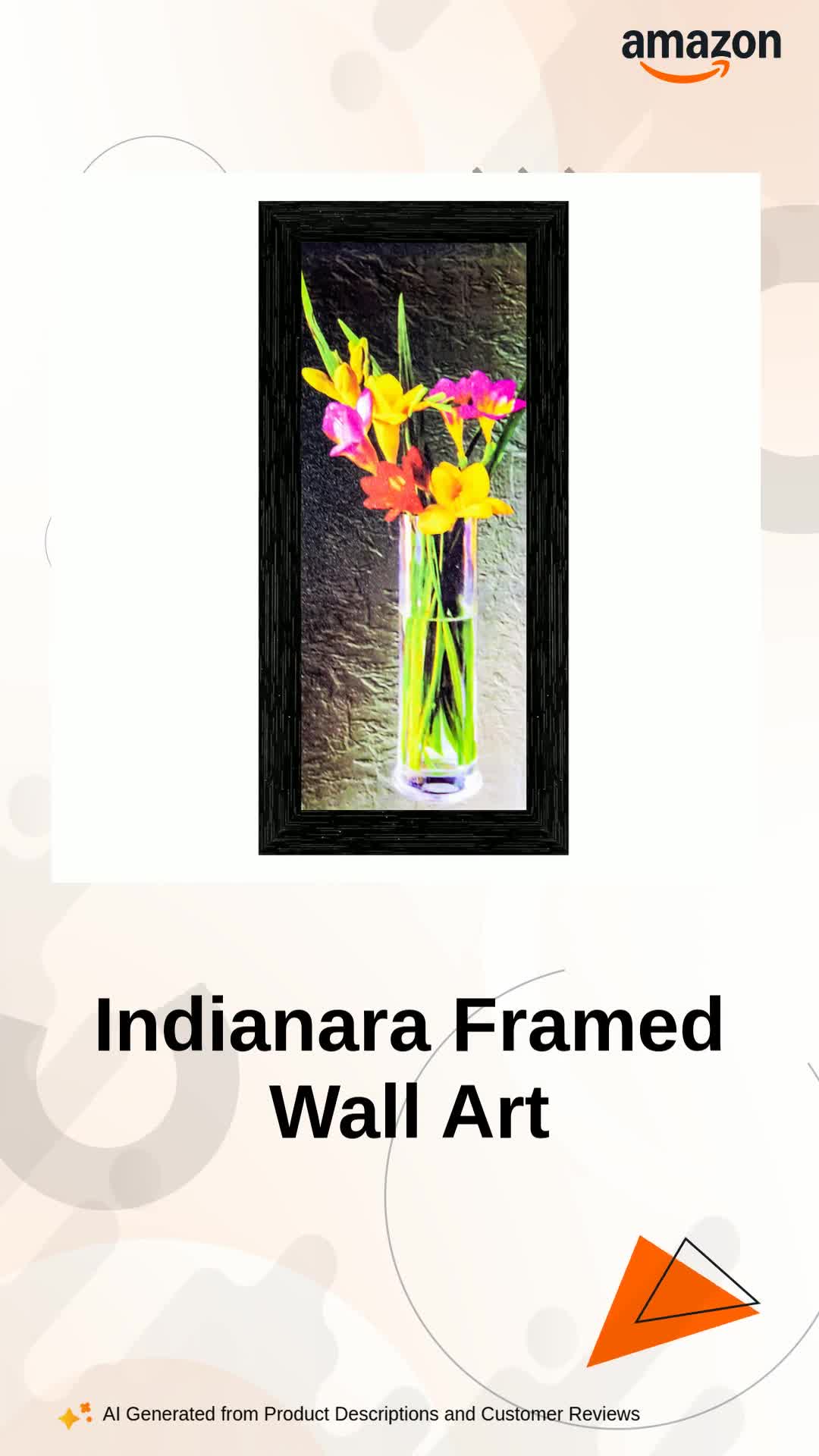 Indianara 3 Piece Set of Framed Wall Hanging Art-Multicolour