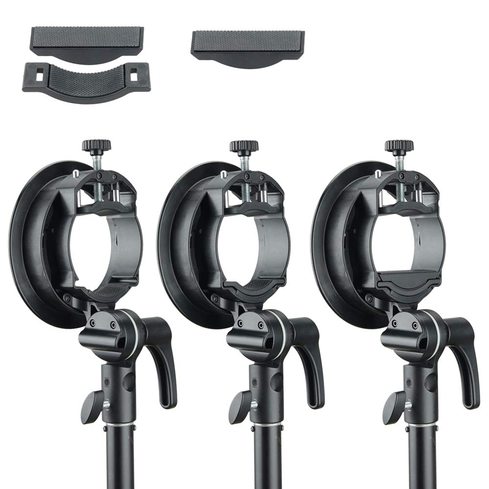 Godox S2 Speedlite S Soporte for V1, AD400PRO, AD200PRO, AD200 Fresnel Head, H200R Round Flash Mount for V860II, TT685, TT350