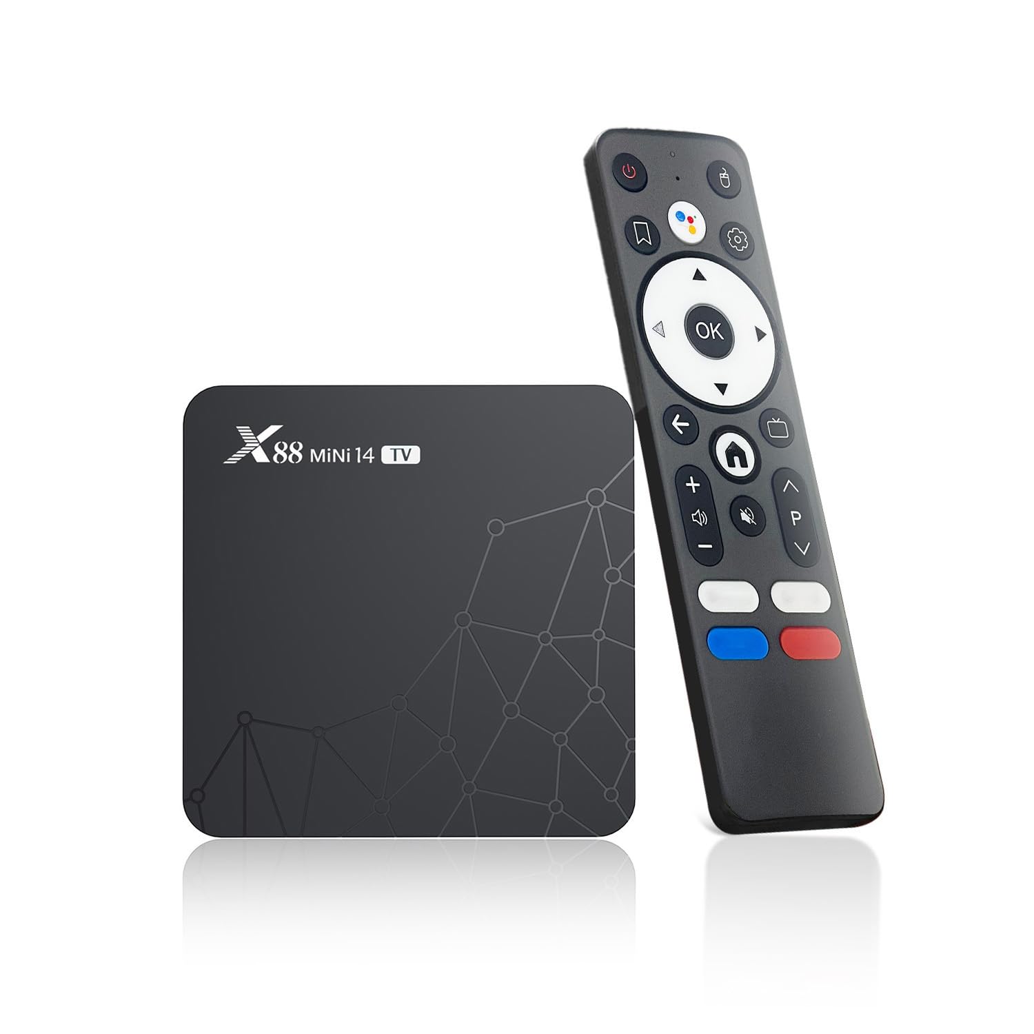 Android 14.0 TV Box, ADDCOLOR TV Box 2025 with 2GB 16GB RK3518 Quad-Core 64bit Cortex-A53 Chipset, Android Box Supports Dual-Band WiFi, Bluetooth 5.0, HDMI 2.0 and HD 4K