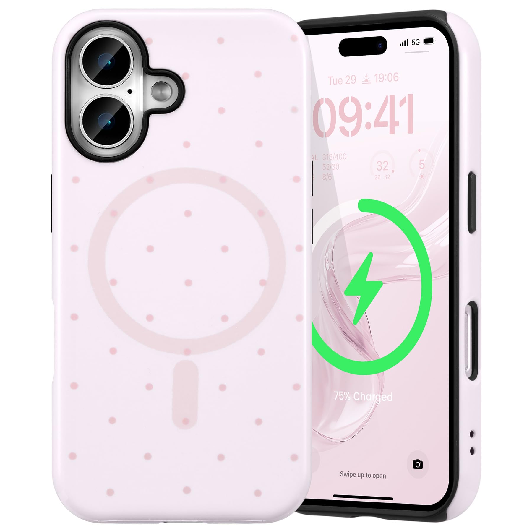 Coque magnétique iPhone 16 antichoc en TPU stable compatible MagSafe - 8
