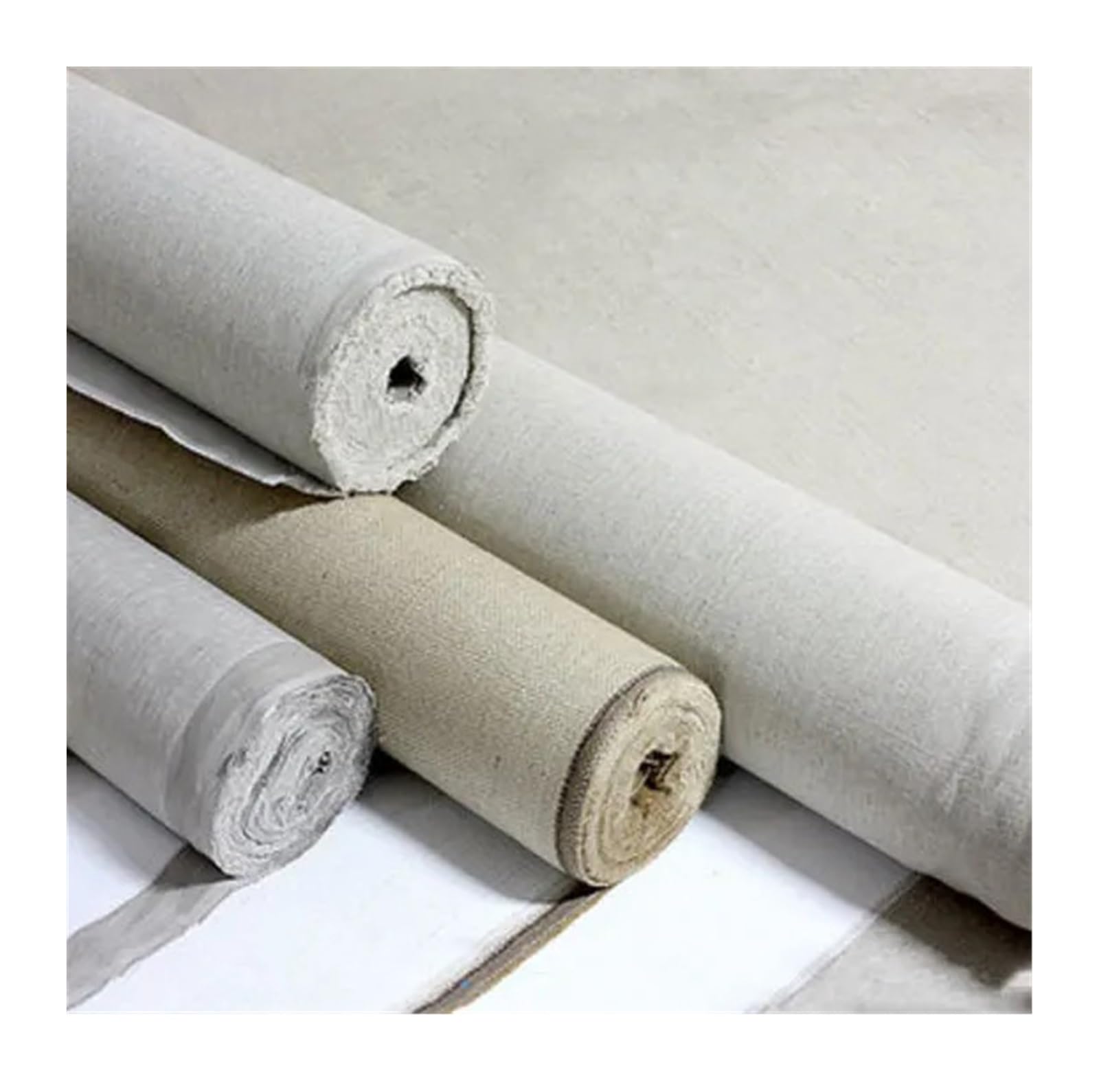 Rollos de lienzo Pro Art, Lienzo en blanco de mezcla de lino de 5 m for pintura de artista, lienzo de pintura al óleo de grano grueso, lienzo de pintura al óleo de lino(Width 88cm)