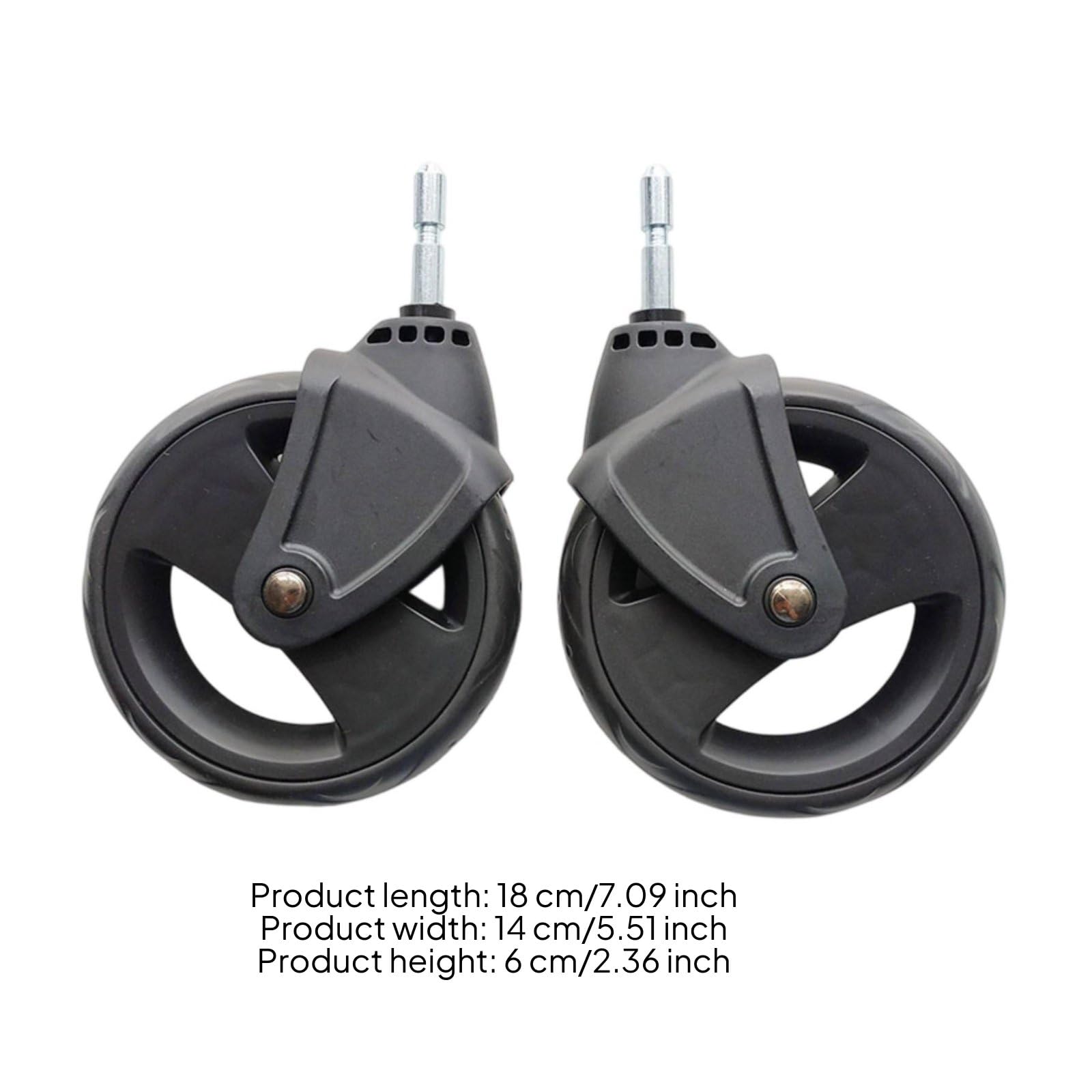 Roue de rechange pour poussette, équipement roulant robuste avec support sécurisé, idéal pour les sorties quotidiennes et le transport, compatible avec la plupart des modèles