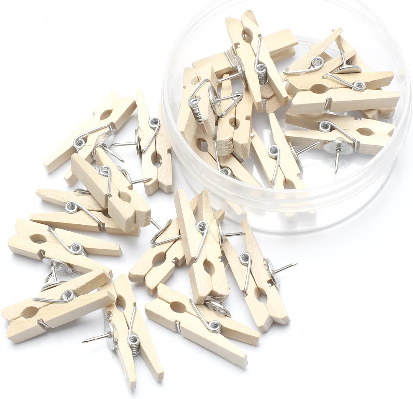 NUTJAM 20Pack Mini Clothespins, Mini Clothes Pins, Wooden