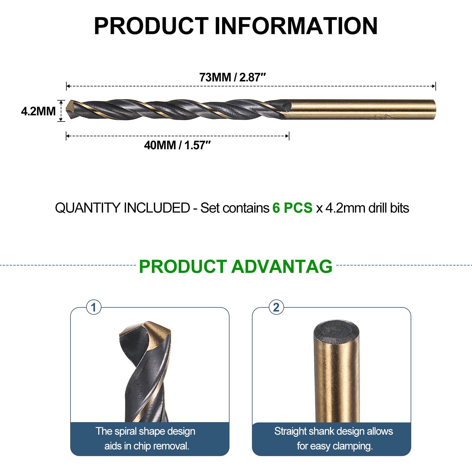METALLIXITY Drill Bit (4.2mm) 6pcs - Image 2