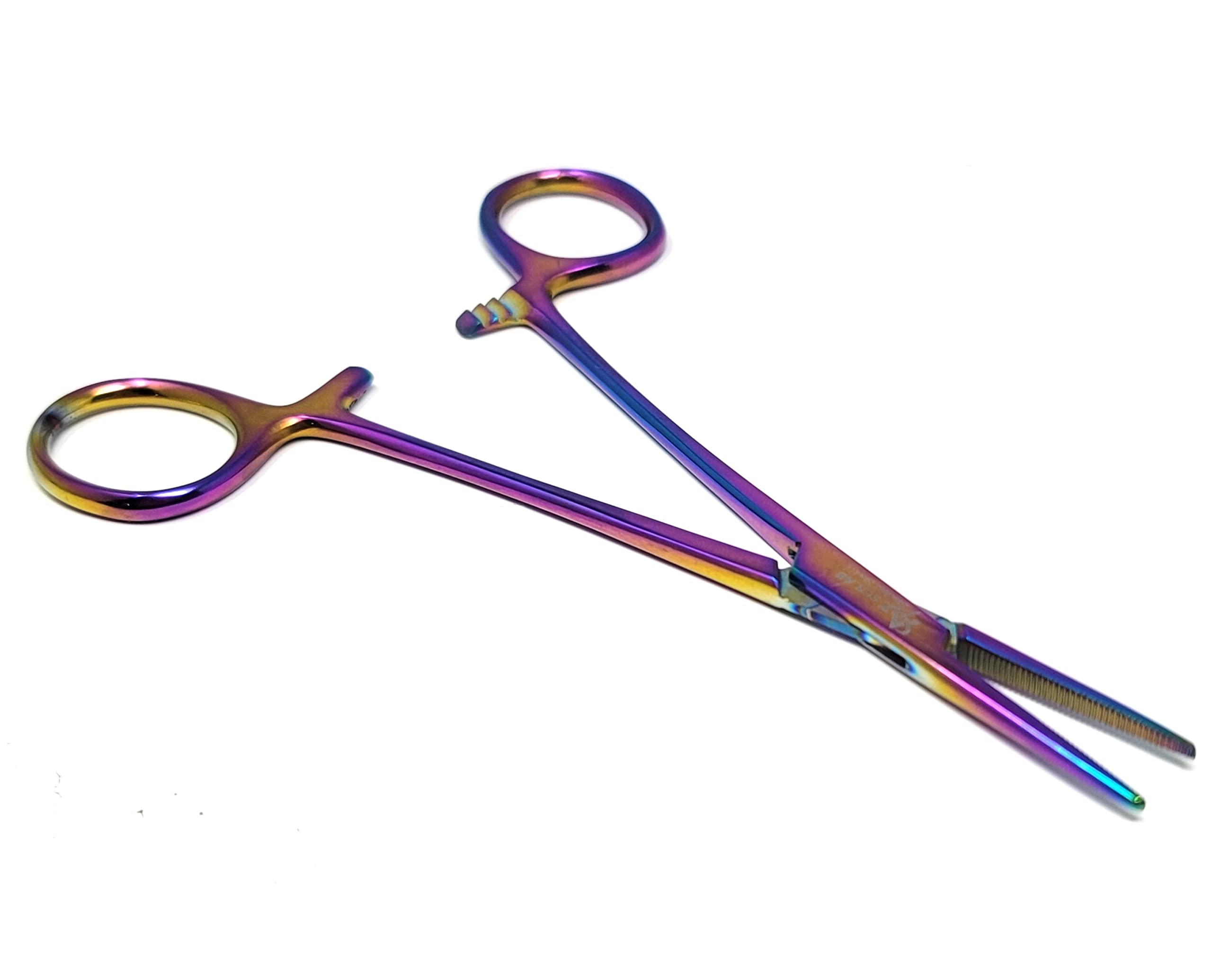 Dog Pet Ear/Nose Hair Puller Grooming Hemostat Locking Forceps Pliers, 5.5" (14cm), Straight (Multi Color)