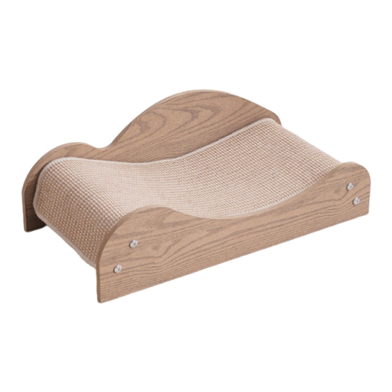 Kratzbrett für Katzen Katzenkratzpad Interaktives Kratzspielzeug Möbelzubehör Aus Robustem Holz Komfortable Liegefläche Vielseitig für Schlafplatz Woh, Style A