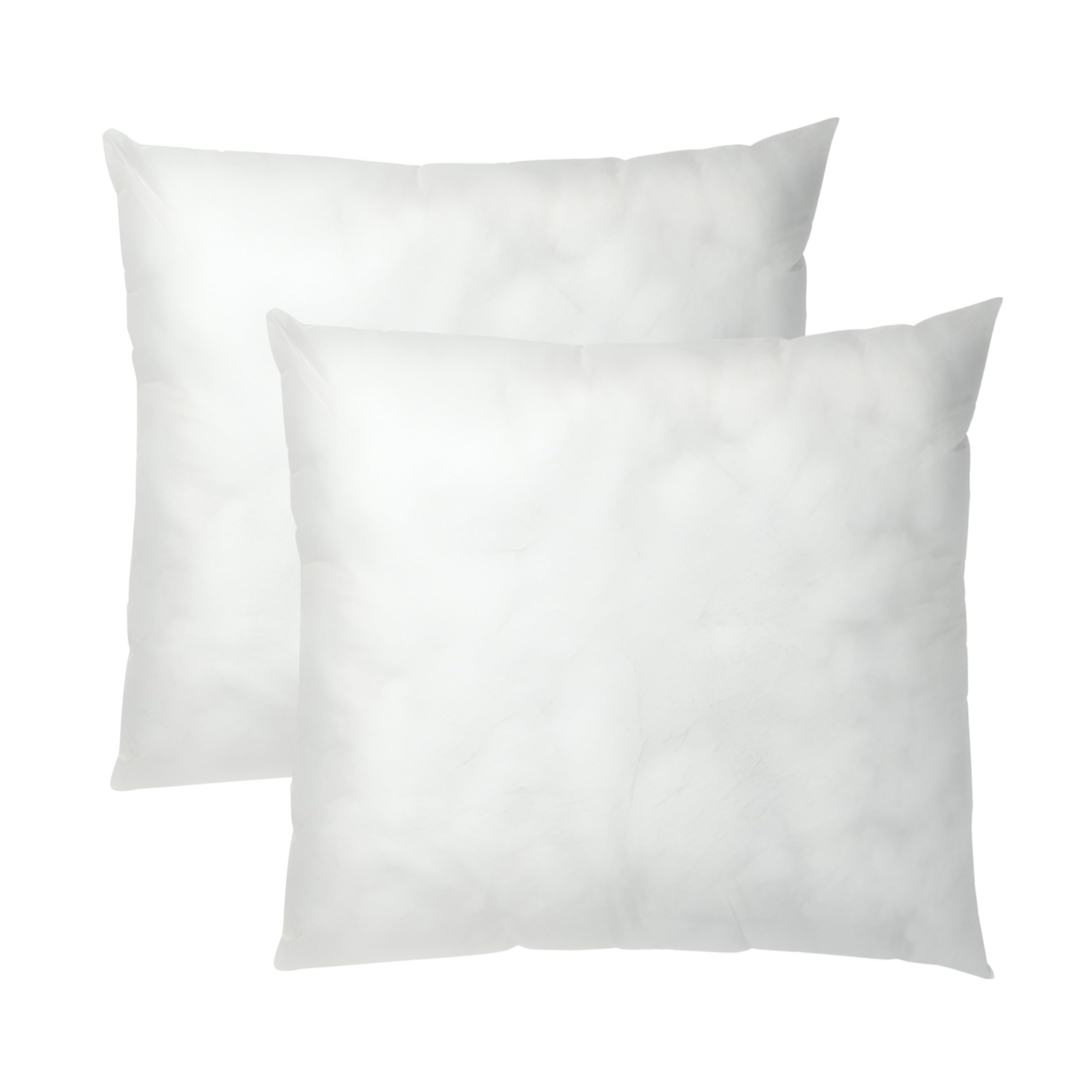 Multiflux White Set Of 2-33Cm X 33Cm Odd Size Hollowfibre Cushion Pads New Inners Stuffer Square Pillow Insert Sofa Throw Hypoallergenic (Pack Of 2 | 13" X 13")