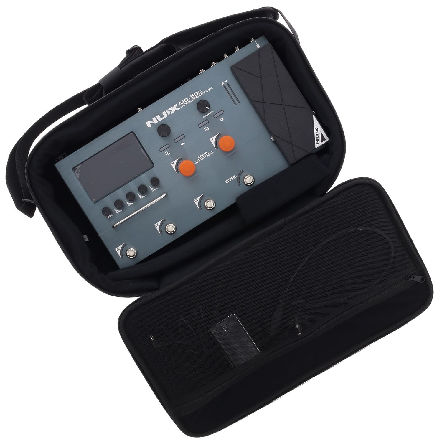 Nux MG50Li Dark Blue Multi-Effektgerät mit keepdrum Kabel
