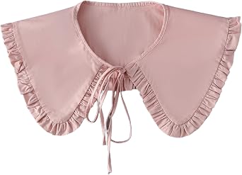 YAJEFJ Detachable False Collar Ruff Mini Cape Dickey Collar for Women Girls