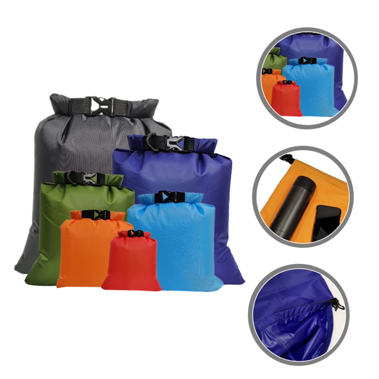 Toddmomy 2 Set Borse Impermeabili Sacche Leggere E Resistenti Per Attività Per Camping E Backpacking 6 Pezzi * 2