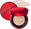 ESPOIR Pro Tailor Be Velvet Cover Cushion Foundation SPF34 PA, #1 Vanilla, Product Refill Set, Powerful Coverage, Foundation, Makeup, Korean Cosmetic Brand