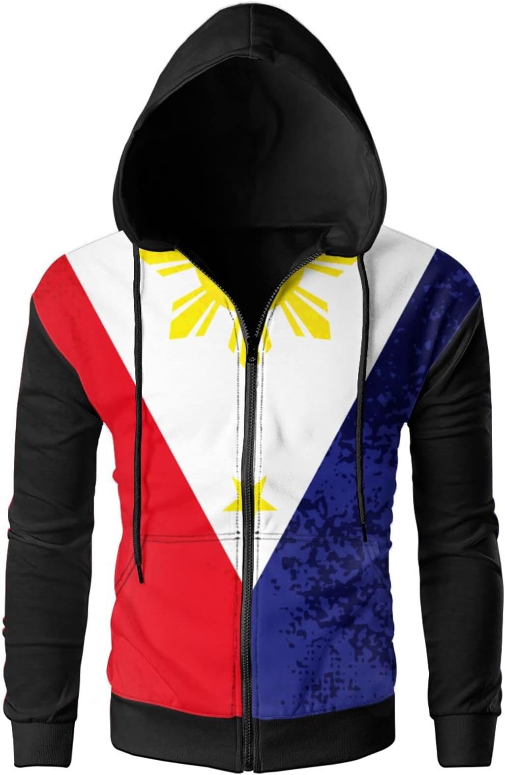 Filipino Flag Man Hoodie Hooded Pullover Sweater Men's Sports Jacket Top Coat Shirt