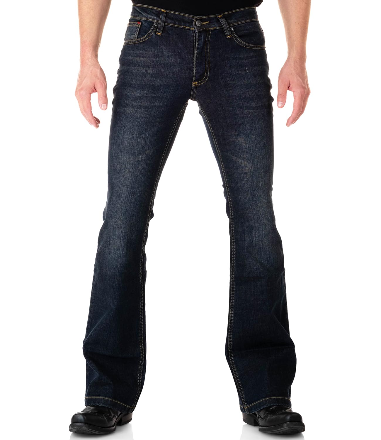 FRAME SUPER HIGH - Jeans bootcut - kettering/blu scuro