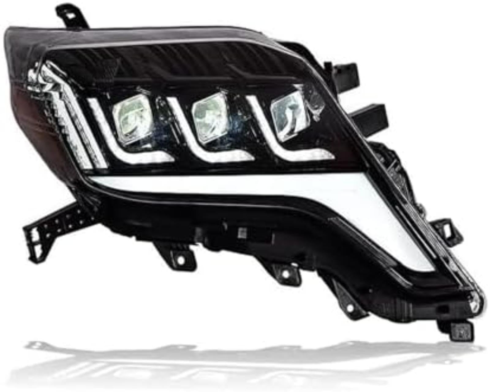 Dla TOYOTA, dla Prado 2014-2017 montaż reflektorów Drl podwójna wiązka obiektywu kierunkowskaz przednie lampy reflektor światło Lampka kontrolna lusterka bocznego Lampka kontrolna