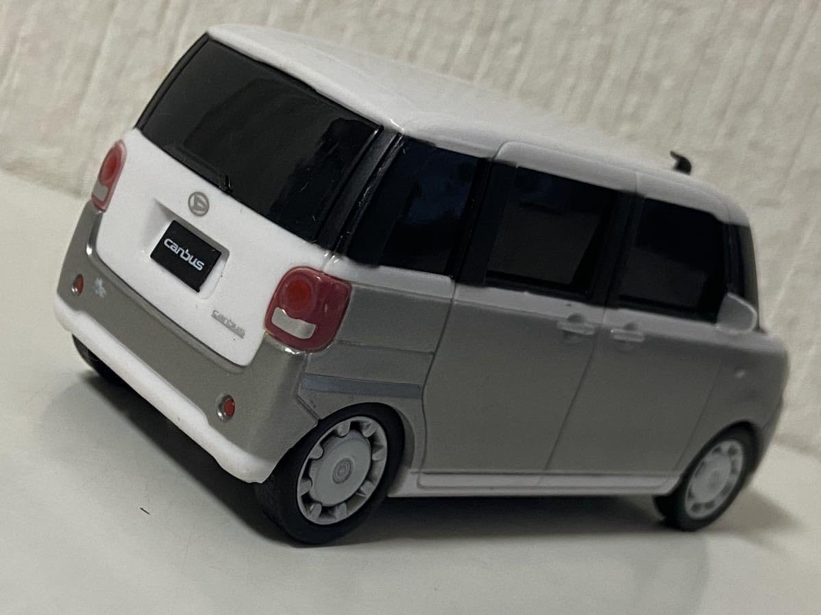 ミニカー ダイハツ 初代ムーヴキャンバス シルバー×ホワイト