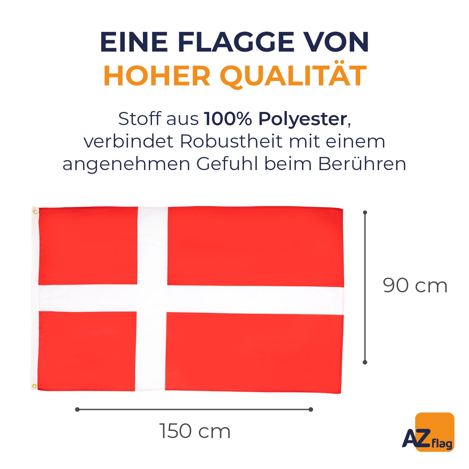 FlagSuperstore Flagge Balearische Inseln – 150x90 Cm, 100% Polyester, Mit Ösen