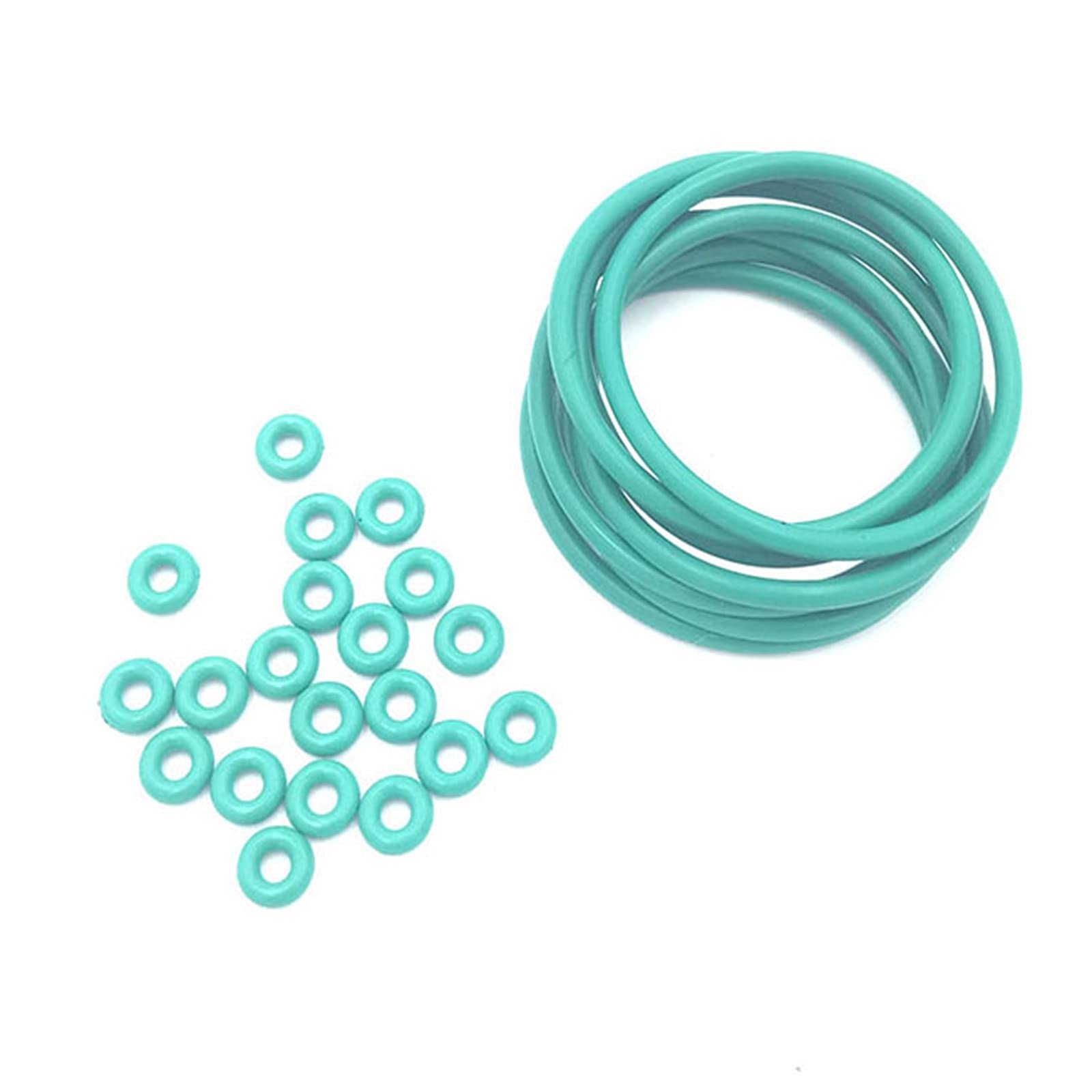 2 Pezzi Guarnizioni O-Ring In FKM Verde CS 2.4mm, OD 140mm Acido Resistente All'olio E Guarnizione Resistente Alcalino Guarnizione Di Sigillatura FKM O- Ring, 140x135.2x2.4mm(2Pcs - Foto 9