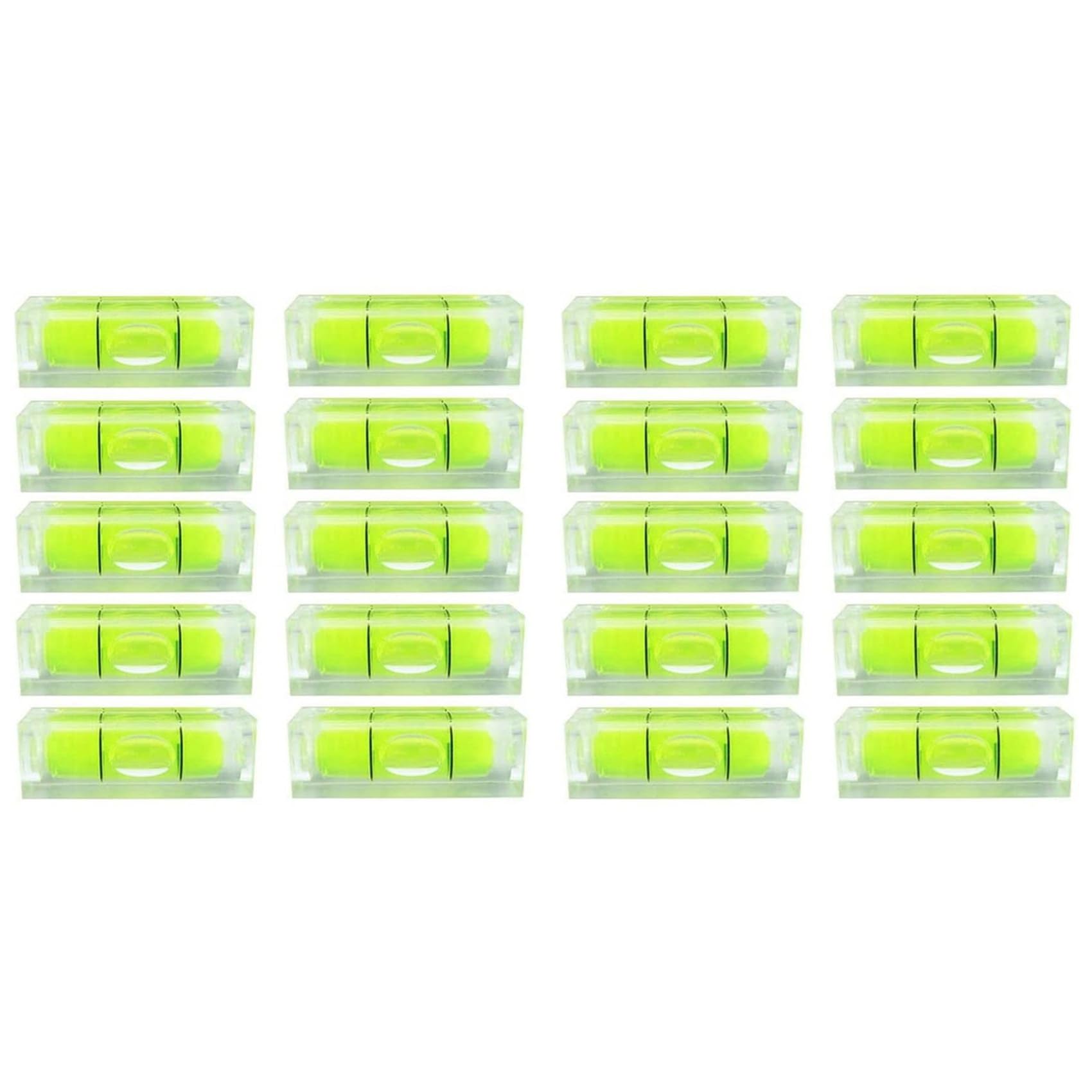 Jnchdghwa As Shown 20Pcs Mini Bubble Spirit Level 10X10x29mm Square Levels For Wall Frames Art Displays Picture Hanging Rv Tripod Measuring