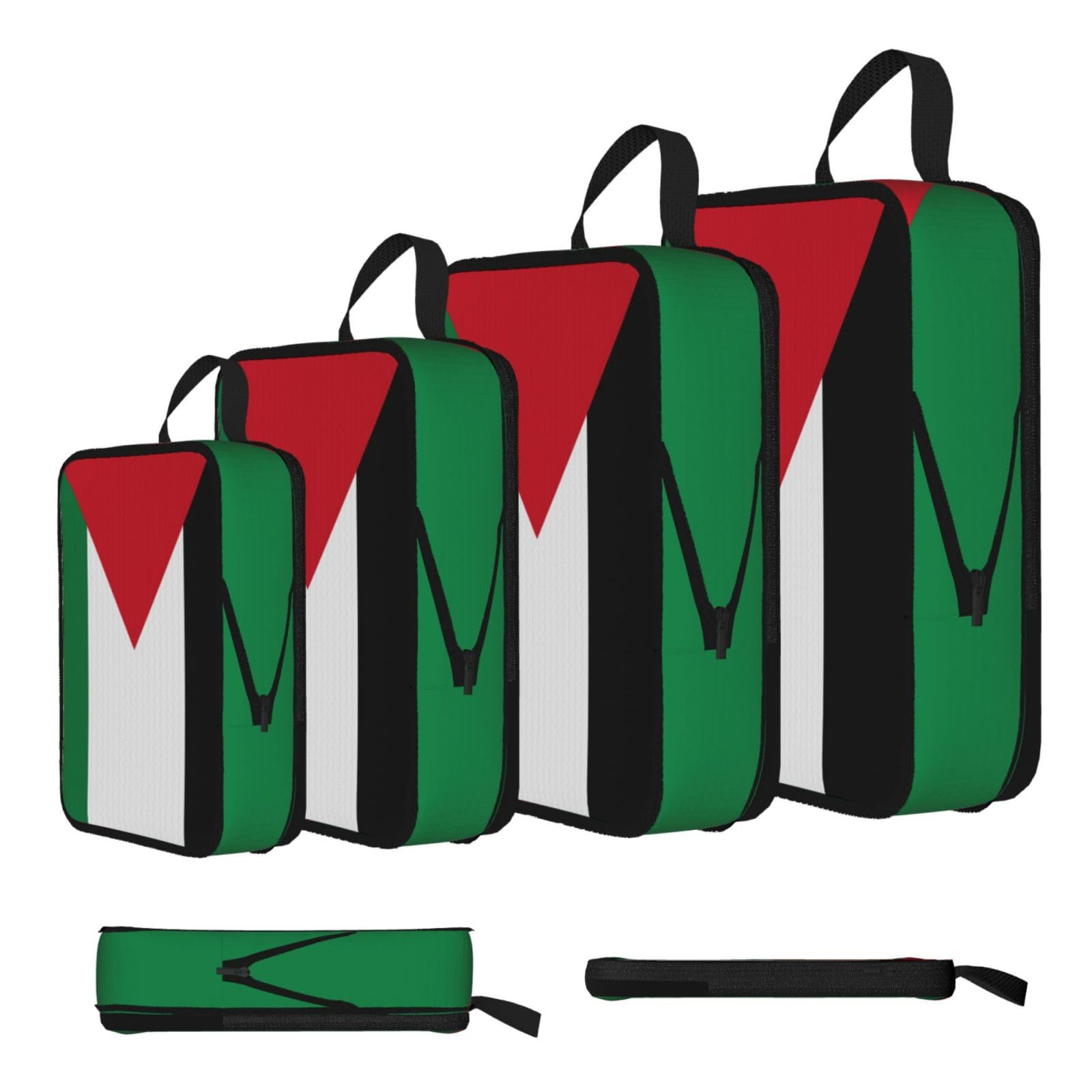 Flag of the State of Palestine Compression Packing Cubes 4 Piece Set
