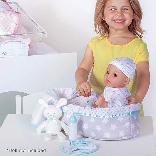 Miniatura 5 de Adora Ropa de muñeca de bebé  Adoption Baby Essentials Sweet Star para muñecas de 16 niñas, juego de regalo esencial de 8 piezas para niños, azul